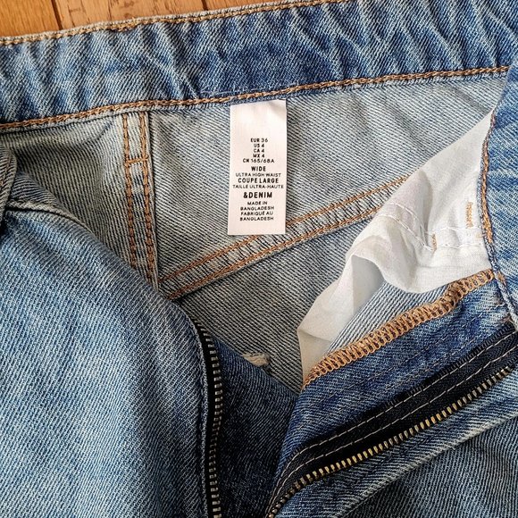 H and M wide leg jeans - Picture 3 of 3